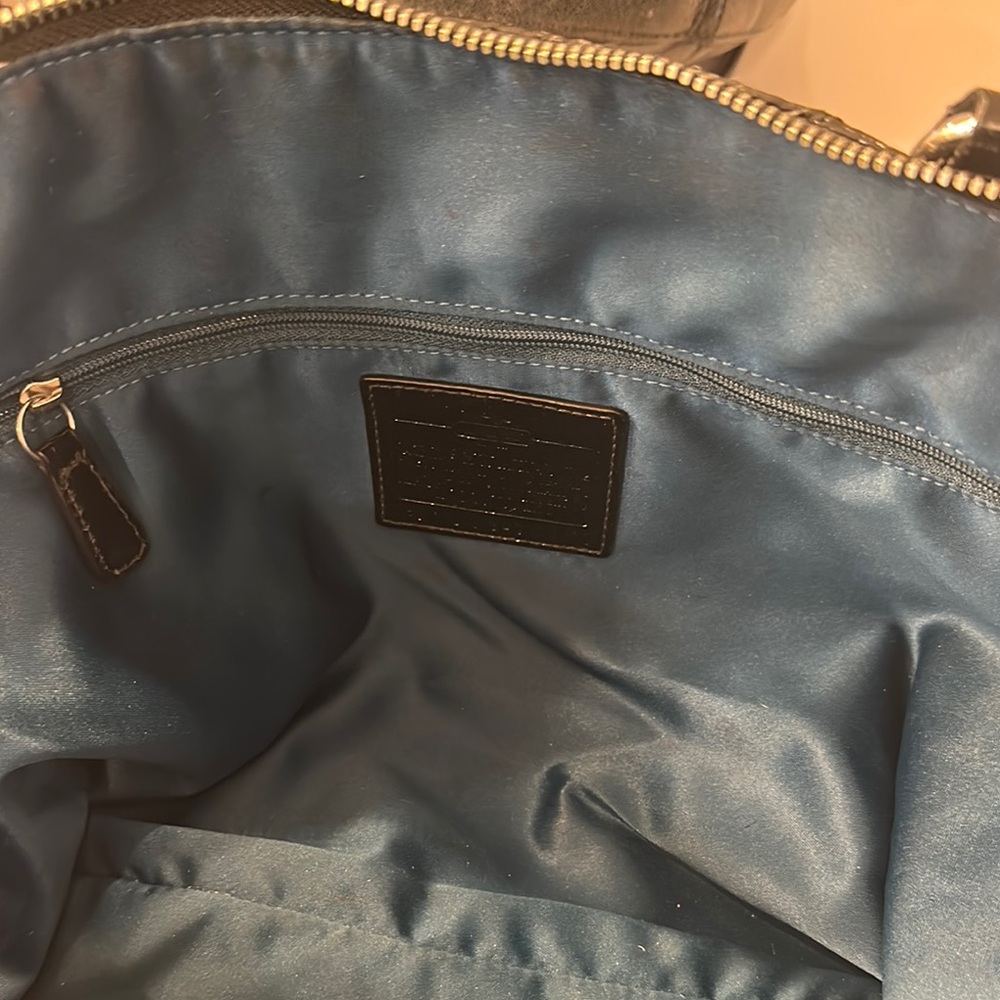 Coach Black Shoulder Bag with Signature Monogram (Sophia) - Picture 6 of 7